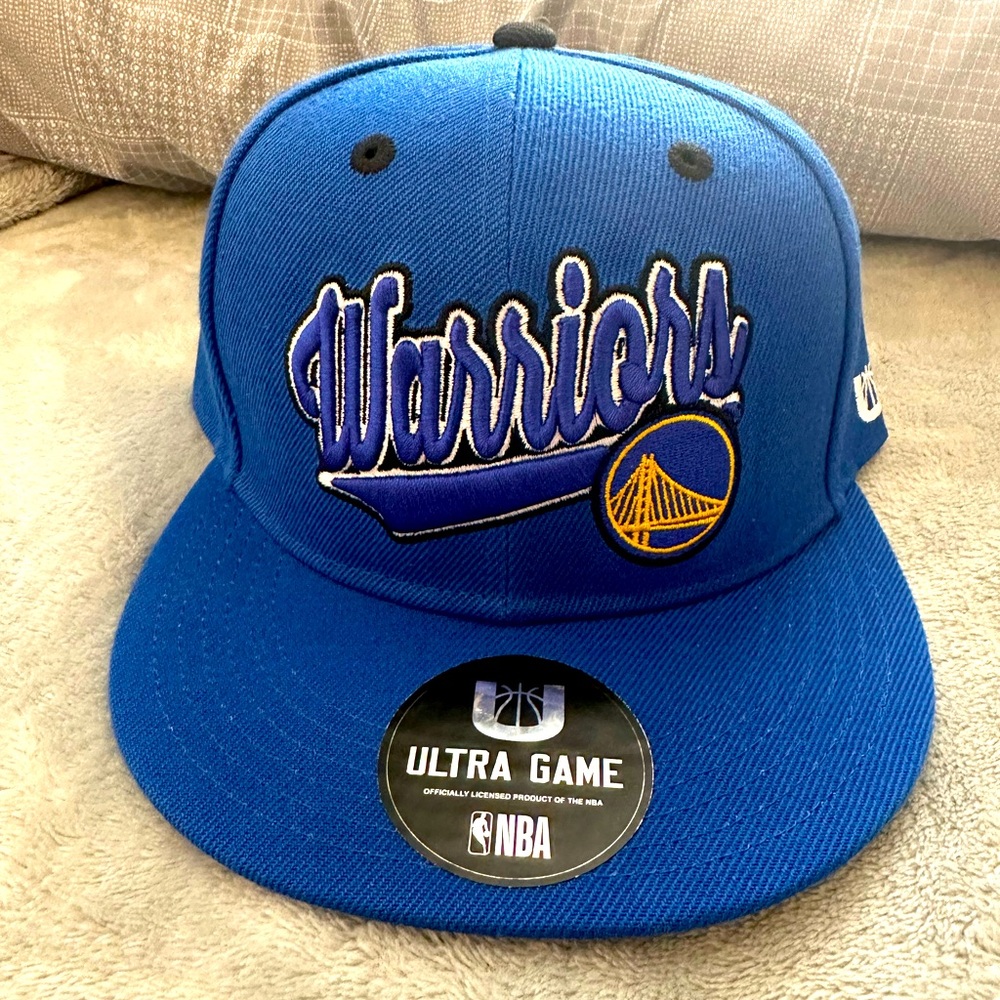 Golden State Warriors Snapback Hat Cap NBA Blue Lettering / Blue hat
